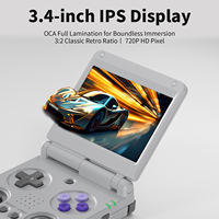 Portable 3.4 pouces IPS écran pleine vue RG34XX SP 128G appareil portable 64 Go Wi-Fi système Linux plusieurs langues intégré pour