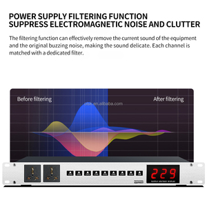Clavax CLPS-HS5 8 + 2 Cửa Hàng Điện trình tự điều khiển âm thanh chuyên nghiệp video chiếu sáng kỹ thuật số điện áp hiển thị cá nhân - Product Image 6