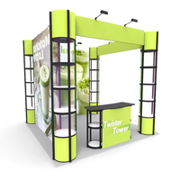 Tian Lang Vente en gros de tours cylindriques modulaires en aluminium 10x10 Stand d'exposition portable Stand d'exposition
