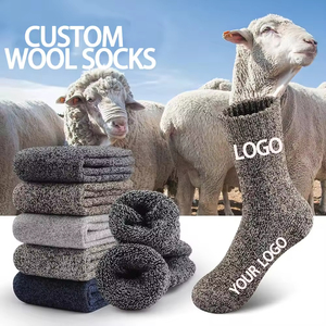 Custom Wool <b>Socks</b> Men Merino Wool <b>Socks</b> <b>Winter</b> <b>Thick</b> Thermal <b>Socks</b> Custom Logo Wool <b>Socks</b> Wholesale Mens Long Wool <b>Socks</b> - Product Image 1