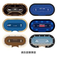 Table de poker de casino Bby Players avec éclairage LED, table de jeu personnalisée Texas Hold'em, 96 pouces