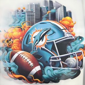 2025 American Football Plastisol Stickers voor kleding, 32 teams, hittebestendige, duurzame designs, hoogwaardige Champions League patch - Product Image 5