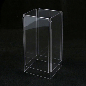 Wholesale 4 Sided Freestanding Plastic Shelf Rack for Retail Display Plastic Shelf Menu <b>Stand</b> - Product Image 1