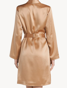 Abito <span class=keywords><strong>Kimono</strong></span> in raso puro colore da donna Guixiu con scollo <span class=keywords><strong>a</strong></span> V obliquo abito da sposa per festa di nozze - Product Image 3