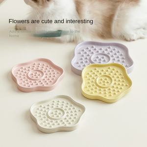 Assiette à nourriture en céramique en forme <span class=keywords><strong>de</strong></span> fleur pour chats et chiens, accessoires pour animaux <span class=keywords><strong>de</strong></span> compagnie - Product Image 3