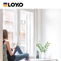 Fábrica Eloyd OEM ODM: Puerta de Cocina Moderna Vertical Exterior con Rotura de Puente Térmico, de Aleación de Aluminio, Doble Acristalamiento Low-E, Insonorizada y Energéticamente Eficiente