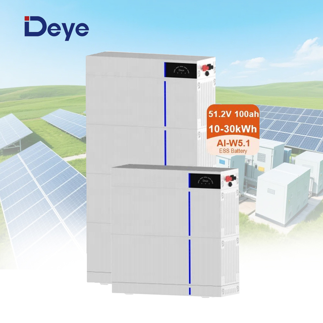 Wholesale Price Deye Al-W5.1 ESS LiFePO4 Battery Packs 51.2V 100Ah 10kWh 15kWh 20kWh 25kWh 30kWh for Energy Storage System