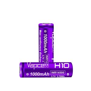 Vapcell Yüksek Güçlü H10 <span class=keywords><strong>1000mAh</strong></span> 10A INR14500 Şarj Edilebilir Li-ion 14500 Yüksek Kapasiteli Mor Pil (El Feneri için) - Product Image 3