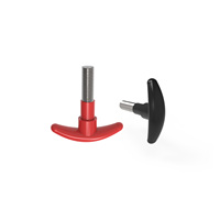 Boutons en T en bakélite M8 M10 M12 M16 avec poignée en acier inoxydable pour serrage manuel, idéaux pour le serrage de meubles et de poignées d'instruments