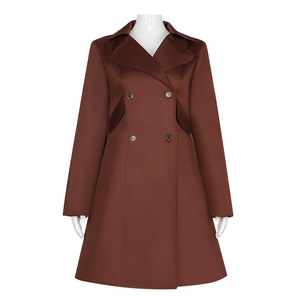 Abrigo tipo gabardina marrón para mujer, disfraz de M3GAN, traje de película para Halloween - Product Image 1