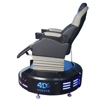 Siège de cinéma VR avec logo personnalisé 5D en cuir de luxe Siège de cinéma pour le musée des sciences et de la technologie