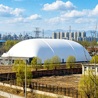 Structure de membrane tendue en PVDF pour les terrains de sport, les stades, les villas, imperméable, résistante au feu, écologique, résistante aux UV