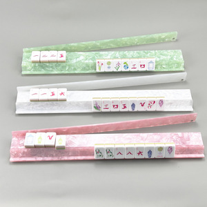 Expositor de Mahjong Americano Premium con Empujadores, Estantes de Acrílico con Diseño de Caparazón de Tortuga, Accesorios de Exhibición para Mahjong Americano - Product Image 6