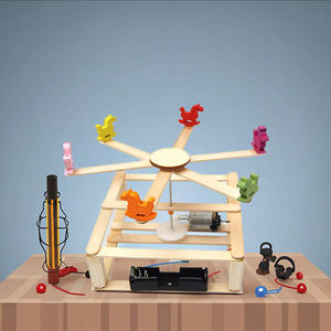 木の工芸品アセンブリDiyキット学校幹科学工学おもちゃ3D子供のための木のパズル - Product Image 1