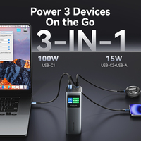 Batterie externe Vention 27000mAh grande capacité avec écran TFT en temps réel pour ordinateur portable
