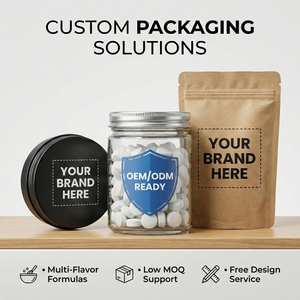 Produttore OEM ODM di Dentifricio in Compresse Naturale Senza Sprechi, Etichetta Privata Personalizzata, Ecologico, da Viaggio, Masticabile - Product Image 4