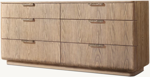 Cómoda CIRO de 6 cajones, muebles modernos de alta gama de madera de roble para dormitorio y sala de estar - Product Image 2