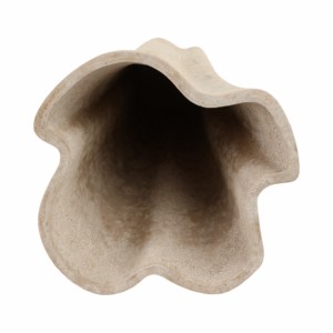Vaso Scanalato Raffinato, Arredamento Contemporaneo per la Casa, Vaso Moderno per Fiori da Esposizione in Soggiorno, Vaso da Tavolo dalla Forma Architettonica - Product Image 6