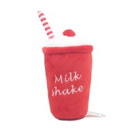 Jouets à mâcher pour hamburger et frites en peluche pour animaux de compagnie de style mignon transfrontalier écologique avec papier son BB pour chiens et chats