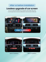 Écran multimédia HFmidia 8,8 pouces pour BMW Série 3 E90 E91 E92 E93 E60 CCC, CarPlay sans fil, Android Auto, lecteur vidéo embarqué