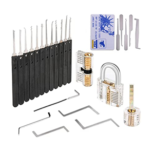 Mayoristas lockpicking <span class=keywords><strong>cerrajero</strong></span> 3 transparente práctica candado de acero inoxidable de China 17 pcs tarjeta cerradura - Product Image 2