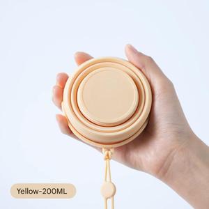 Gobelet pliable en silicone personnalisable - 200 ml - Qualité alimentaire - Lavable au lave-vaisselle - Conservation de la chaleur pendant 6 à 12 heures - Pour le camping, la salle de sport, les voyages - 1 pouce - Product Image 2