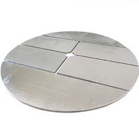 Filter Disc Kawat Baja Anti Karat untuk Sistem Filtrasi Pembuatan Bir, Panel Filter Cairan Saringan Johnson Sirkular