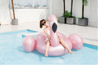 Personnalisé Piscine D'eau Gonflable Bateau Radeaux L'île Flotteurs Flamant Rose Gonflable