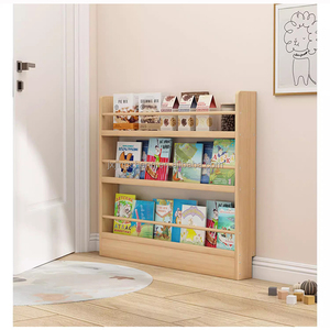 Stretta dietro la porta in legno massiccio bambino appeso a parete libreria per bambini - Product Image 4