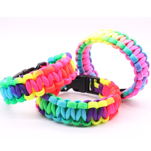 <span class=keywords><strong>Bracelet</strong></span> unisexe tressé à sept brins avec boucle carrée, <span class=keywords><strong>bracelet</strong></span> <span class=keywords><strong>de</strong></span> <span class=keywords><strong>survie</strong></span> d'urgence pour l'extérieur - Product Image 5