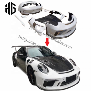 Actualización a GT3 Style Car Bumper Splitter Lip Spoiler Body Kit para Porsche 911 <span class=keywords><strong>991</strong></span>. 2 Kit de cuerpo completo modificado - Product Image 1