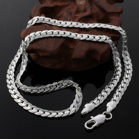 Collier plaqué or 18 carats de couleur, 5 mm, 20 pouces, pour hommes, vente en gros, avec logo OEM estampé, chaîne 18 carats en stock
