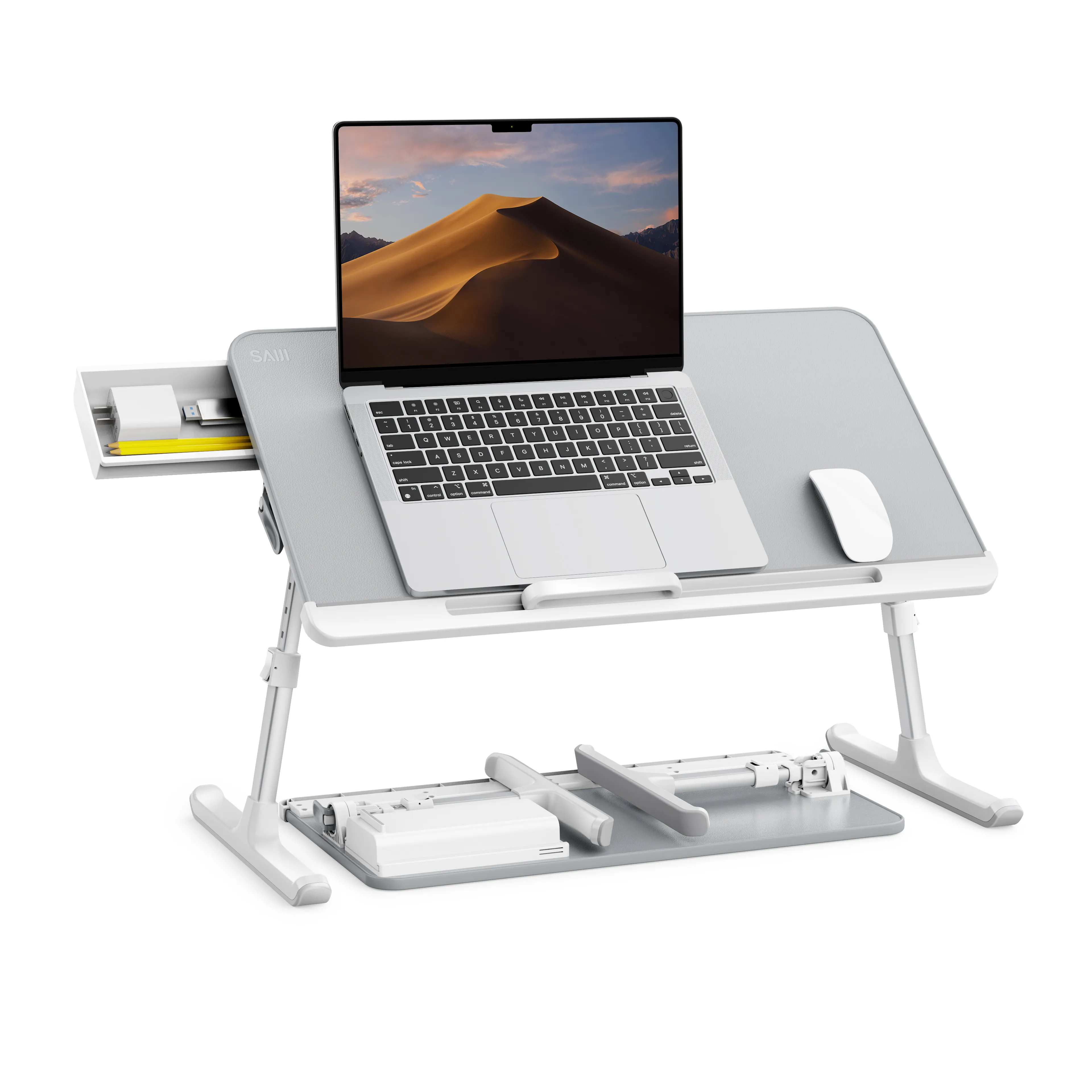 Adjustable Legs For Comfortable Folding Laptop Table Bed Tray Lap Desk Folding Lap Table For Child