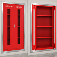 Armoire murale pour tuyau d'incendie extérieur en acier inoxydable de qualité 304, étanche