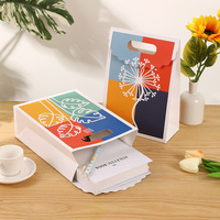 Sac cadeau à rabat floral style frais, sac en papier mignon pour enfants, idéal pour mariage et anniversaire, boîte à bonbons souvenir, sac à main