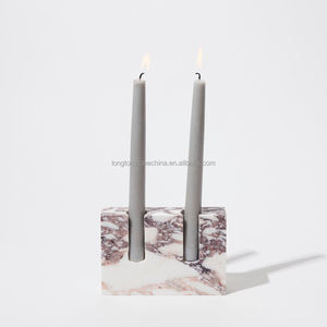 Caliente 12*3*8 vela árabe hecha a mano palo Esmeralda <span class=keywords><strong>marmol</strong></span> vela recipiente verde hielo Jade Navidad portavelas de lujo - Product Image 5