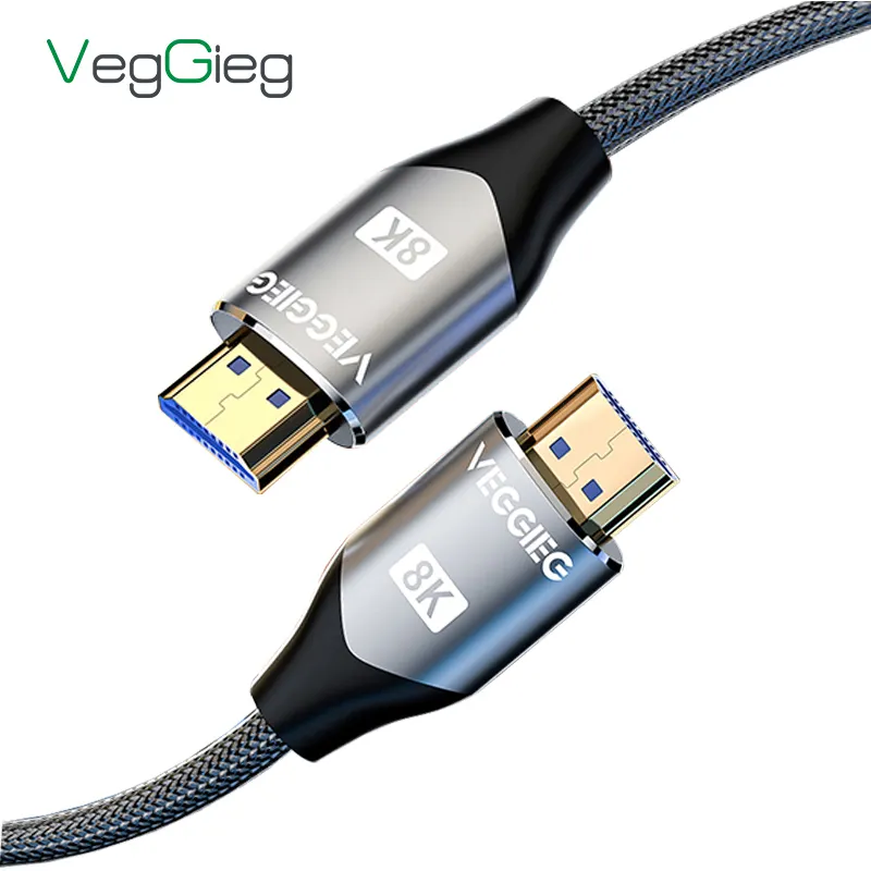 OEM & Stock HDMI 2.1 Cable 8K 144Hz 48 Gbps Premium HD TV HDMI Video Cable 1.5 3m Male to Male HDMI Cable Braided