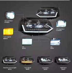 2011-2014 per <span class=keywords><strong>Volkswagen</strong></span> <span class=keywords><strong>VOLKSWAGEN</strong></span> <span class=keywords><strong>CARAVELLE</strong></span> <span class=keywords><strong>T5</strong></span> LED faro nero alloggiamento yz - Product Image 1