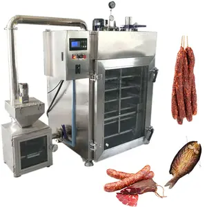 Professional smoke combi oven smoked fish packaging machine commercial smokehouse