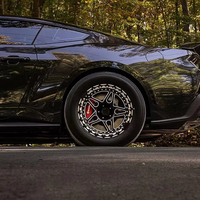 Beadlock untuk Velg Racing Forged Belak untuk Camaro Mustang Challenger Nissan GT-R Toyota Supra MK4 15 16 17 Inch 5x120 5x112