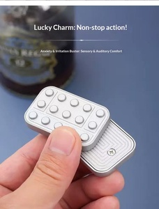 ユニセックス耐久性のある抗ストレスおもちゃクリエイティブフィジェットスライダー金属製置物彫刻指先ストレス解消デバイス工芸品 - Product Image 4