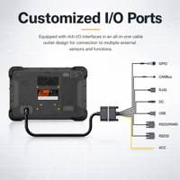 Tableta Robusta para Vehículos con Sistema Operativo Linux de 10.1 Pulgadas OEM/ODM con RS485 CANBUS GPIORJ45 para Rastreo Remoto de Vehículos