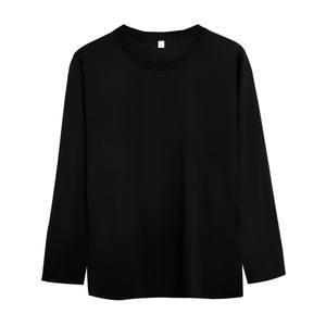 T-shirt unisexe en coton à col rond et manches longues - Product Image 2