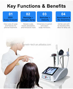 5 in 1 頭皮ヘアケアアナライザー分析装置、200倍HDレンズ搭載、プロ仕様の頭皮検出・治療機 - Product Image 4