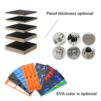Valise de transport universelle en aluminium pour câbles avec roulettes, personnalisable, doublure EVA portable