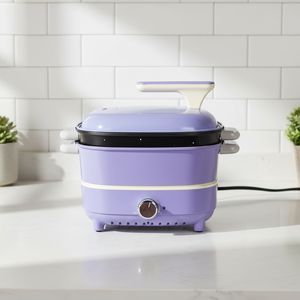 Olla Eléctrica Multifuncional TL de 4L, Parrilla Antiadherente de 1350W, Eficiencia Energética Clase A, Doble Asa, 2 Años de Garantía - Product Image 1