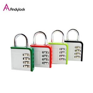 Heavy Duty Combination Lock Resettable 4-Digit Padlock with Combination Padlock Outdoor for School Gym fitness Locker, Fence