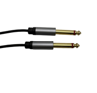 Câble de raccordement guitare 1/4 TS non équilibré, 6,35 mm mâle-mâle, boîtier en alliage de zinc