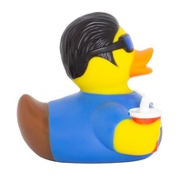 Jouets de bain en caoutchouc personnalisés pour enfants, en forme de canard, de 3 pouces, imprimés avec des motifs exclusifs, en vrac, mini et petits