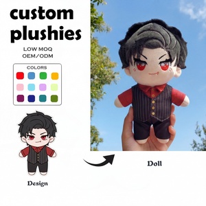 Peluche Personalizzati con Logo, Produttore di Giocattoli in Peluche, Lupo Marrone Personalizzato con Gilet e Imbottiture per Zampe, Bambola di Peluche - Product Image 3